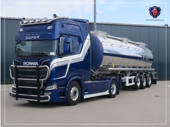 Cabeza tractora Scania R500 NGS A4X2NB | PTO | FULL SPEC. | COMPRESSOR + VANHOOL TANKTRAILER | ISOLATED AND HEATED | 30.000L: foto 1