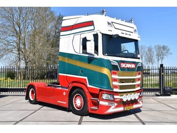 Cabeza tractora Scania S650 V8 NGS 4x2 - RETARDER - 504 TKM - FULL AIR - LEATHER SEATS - PARK. AIRCO - 2 x FUEL TANKS - TOP CONDITION -: foto 1