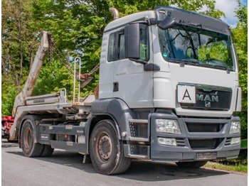 Camión portacontenedor de cadenas MAN TGS 18.360 4x2 Absetzer Meiller AK12