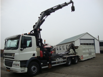 Ginaf X3232S 6x4 28 ton kraan - Camión portacontenedore/ Intercambiable