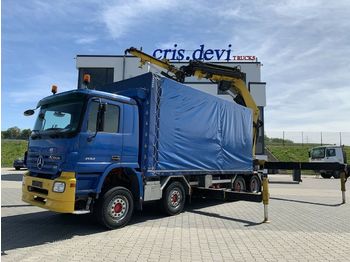 Camión toldo Mercedes-Benz 4154 8x4 PM 63 SP + Jib + Seilwinde | Retarder