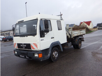 Camión volquete, Camión grúa MAN 8.163  DoKa Kipper Ladekran Fassi F50 AHK SFZ: foto 3