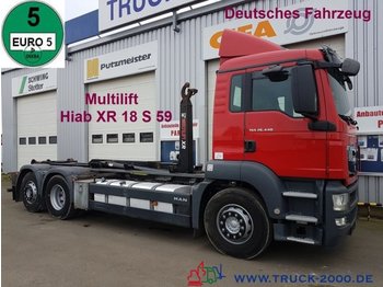 Camión multibasculante MAN TGS 26.440 Multilift 15t. Nutzlast Deutscher LKW: foto 1