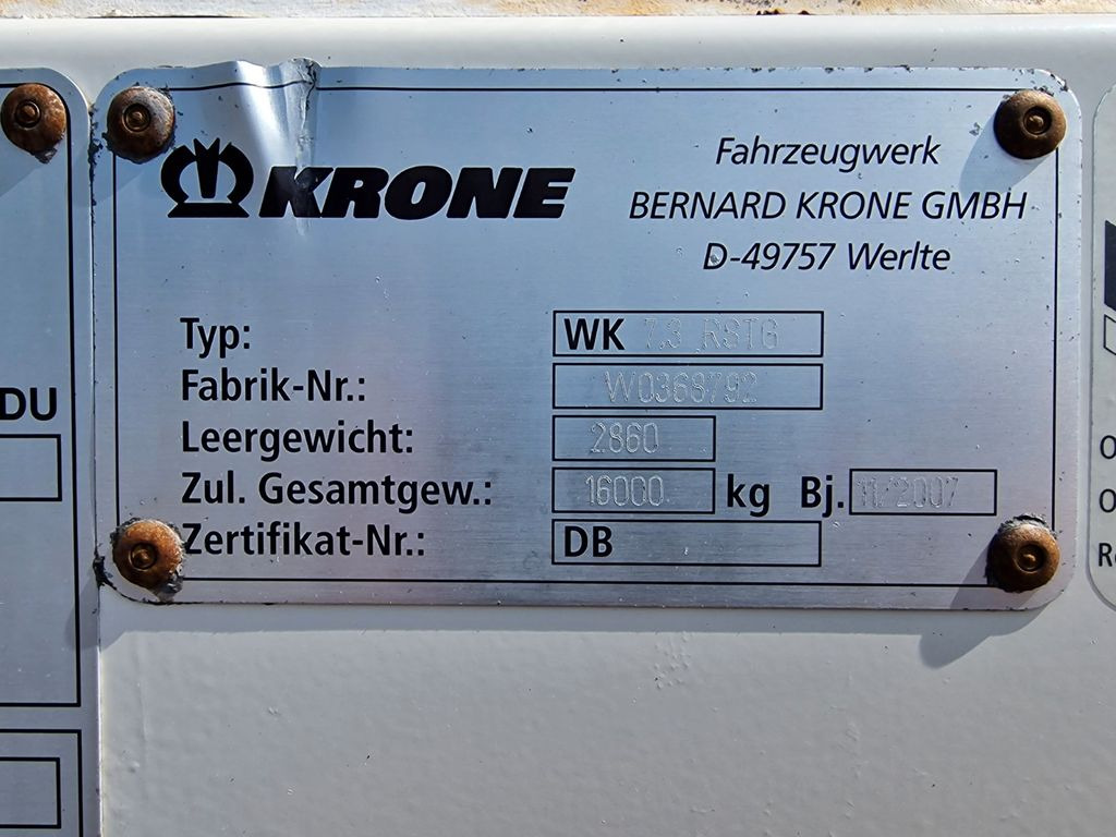 Caja cerrada Krone WK 7.3 RSTG / Rolltor / Textil / Koffer: foto 20