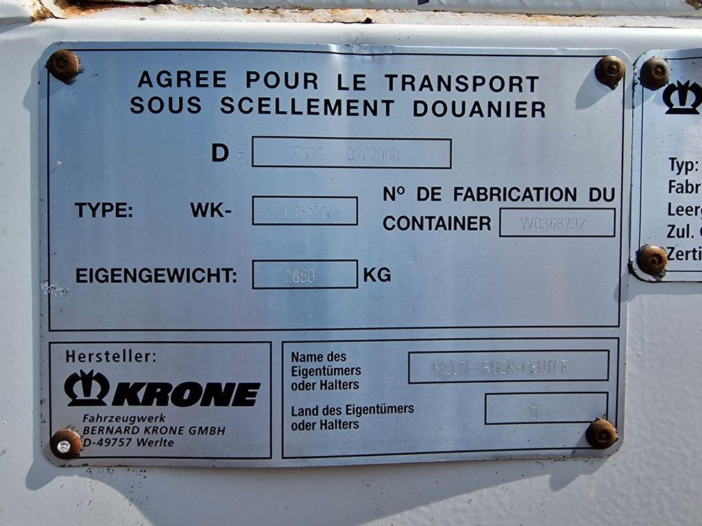 Caja cerrada Krone WK 7.3 RSTG / Rolltor / Textil / Koffer: foto 19