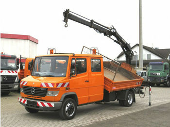 Furgoneta basculante, Furgoneta combi Mercedes-Benz Vario 815 D 2-Achs Kipper Heckkran Hiab 052: foto 1