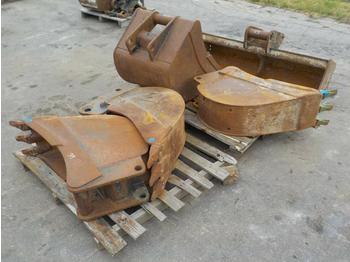  52" Ditching, 18", 12", 12", 12" Digging Buckets to suit Terex/Schaeff (5 of) - Cazo