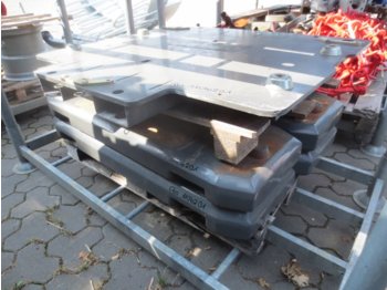 CLAAS 4x 400kg Xerion Gewichte mit Grundplatte - Contrapeso