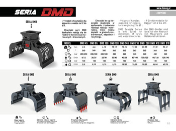 Pinza de manipulación para Maquinaria de construcción nuevo DEMOQ DMD 45 S Hydraulic Polyp -grab 130 kg: foto 5