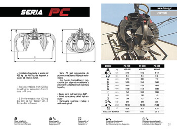 Pinza de manipulación para Maquinaria de construcción nuevo DEMOQ PC300 Hydraulic Polyp -grab: foto 5
