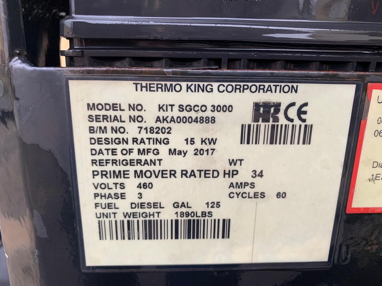 Refrigerador para Contenedor marítimo THERMO KING SG 3000: foto 5