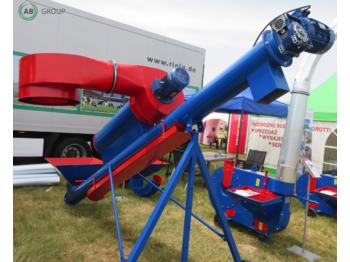 Transportador Graintec Schneckenförderer mit Reiniger 4 m/Screw conveyor with cleaner/Transportador con lavador/Przenośnik ślimakowy z czyszczarką/ Пневмоперегружатель с очистителем