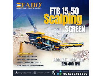 Trituradora móvil nuevo FABO FTB-1550 MOBILE SCALPING SCREEN | AVAILABLE IN STOCK: foto 1