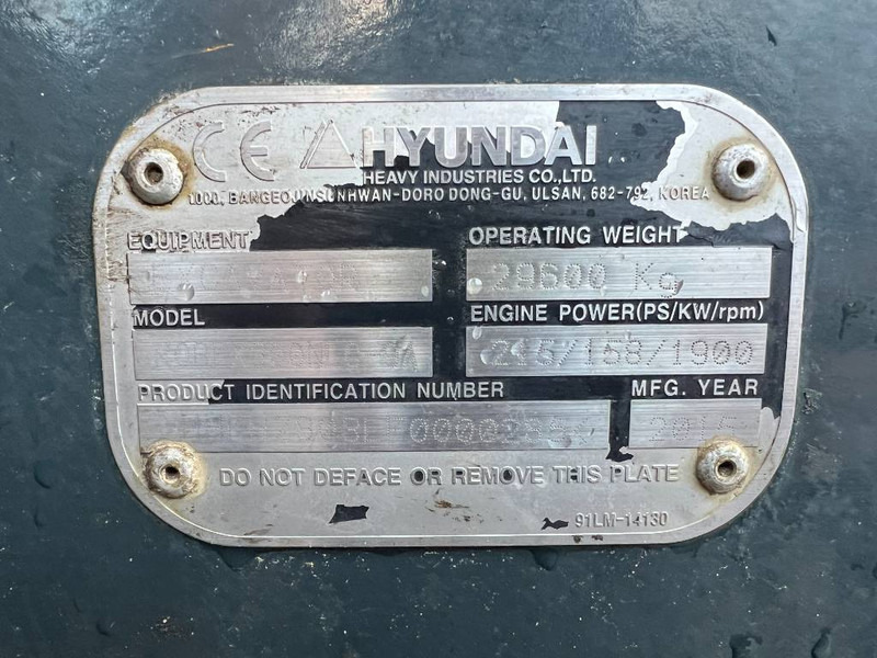 Excavadora de cadenas Hyundai R300NLC-9A - Hammer Lines / Cummins Engine: foto 19