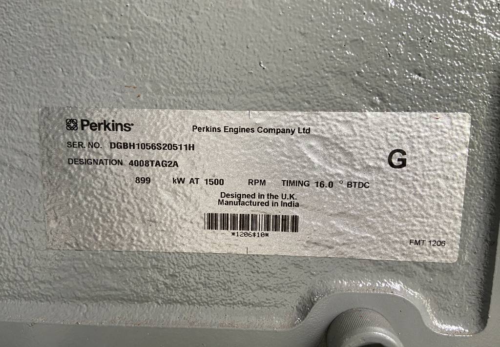 Generador industriale Perkins 4008TAG2A - 1100 kVA Generator - DPX-19820: foto 6