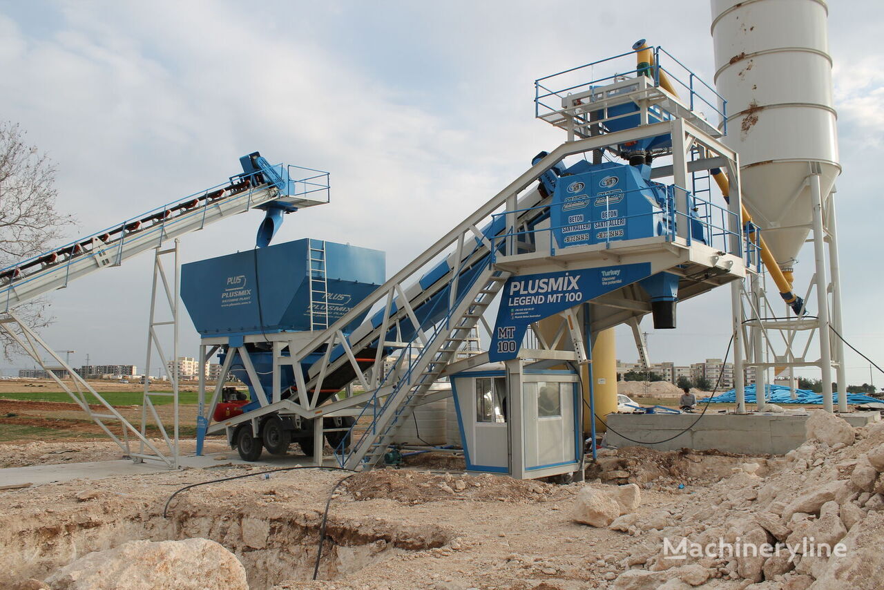 Planta de hormigón nuevo Plusmix 100 m³/hour Mobile Concrete Batching Plant - BETONYY ZAVOD - CEN: foto 11