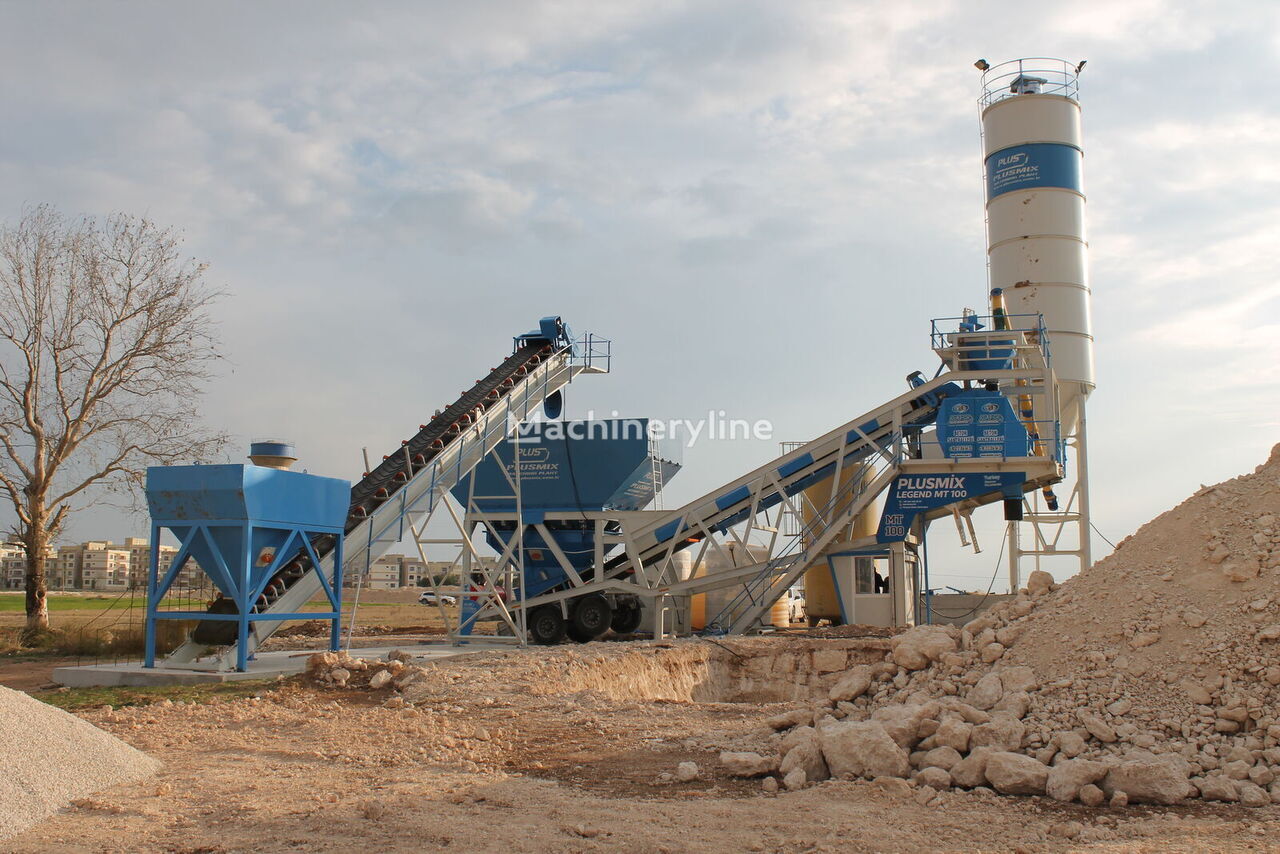 Planta de hormigón nuevo Plusmix 100 m³/hour Mobile Concrete Batching Plant - BETONYY ZAVOD - CEN: foto 12