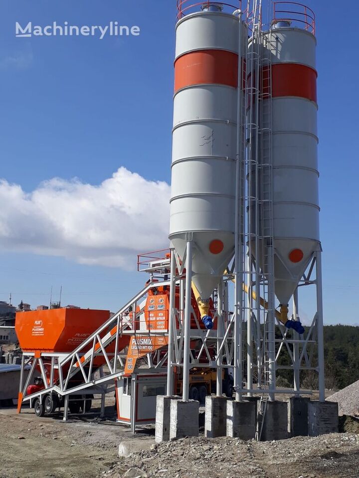Planta de hormigón nuevo Plusmix 100 m³/hour Mobile Concrete Batching Plant - BETONYY ZAVOD - CEN: foto 2