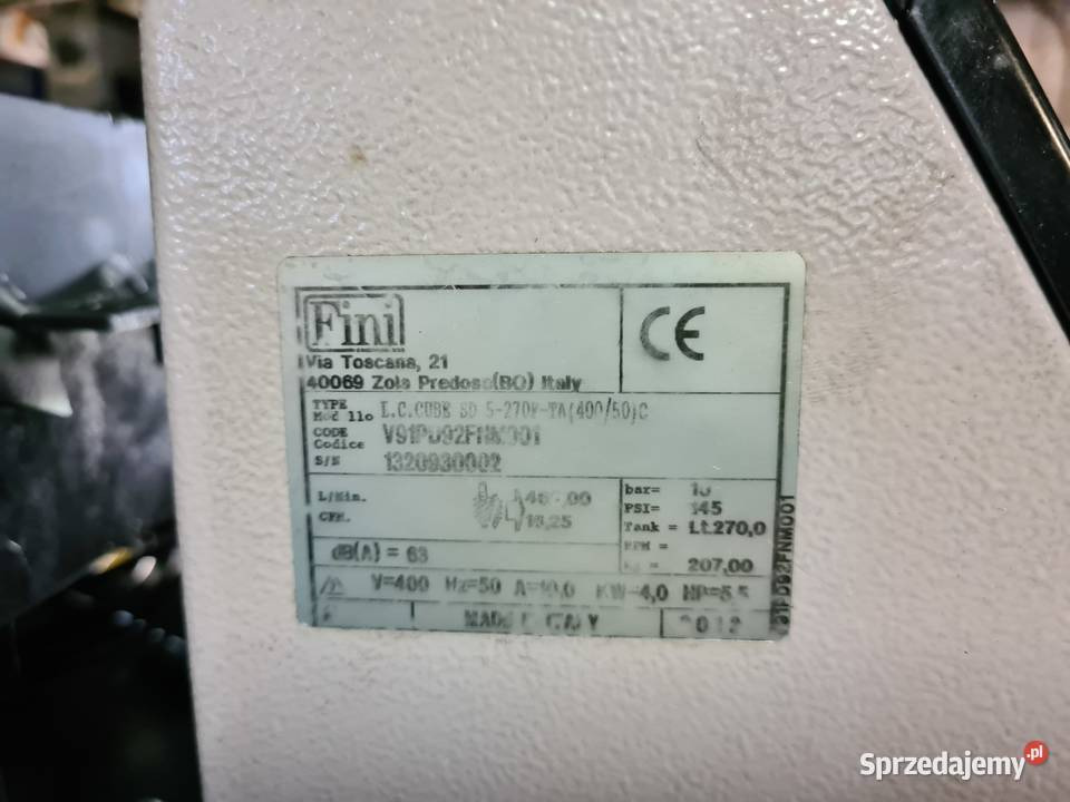 Compresor de aire Sprężarka śrubowa FINI CUBE 4 kw, 270L: foto 7