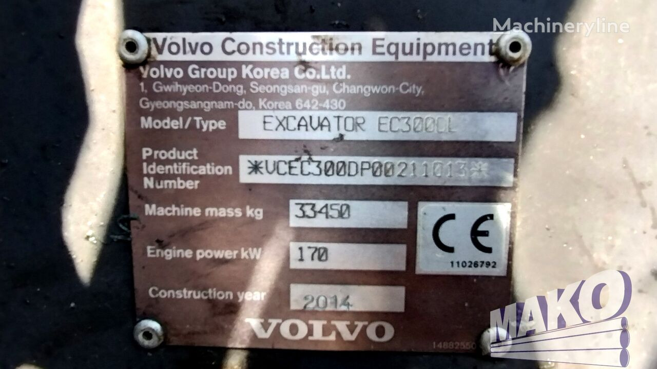 Excavadora de cadenas Volvo EC 300 DL: foto 13