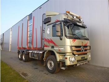 Mercedes-Benz ACTROS 3360 6X4 TIMBER EURO 5 FULL STEEL  - Remolque forestal