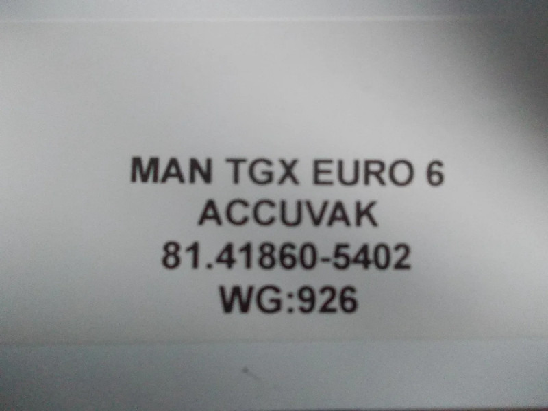 Bastidor/ Chasis para Camión MAN TGX 81.41860-5402 ACCUVAK EURO 6: foto 5