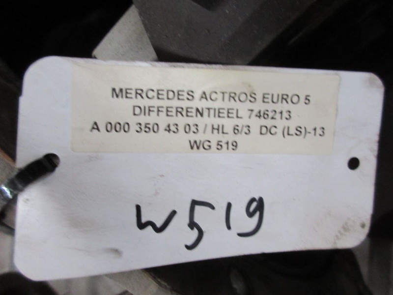Diferencial para Camión Mercedes-Benz ACTROS HL 6/3 DC LS 13 746.213 DIFFERENTIEEL 37:13 2,846: foto 6