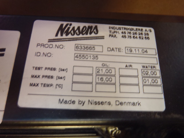 Radiador para Maquinaria de construcción Nissens L10.5 -: foto 2