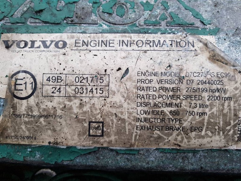 Motor para Camión Volvo D7C: foto 6