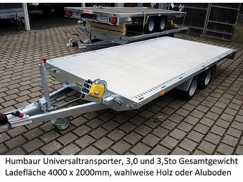 Remolque portavehículos nuevo Humbaur - Universal 3000 Fahrzeugtransporter 3,0to Aluboden: foto 1