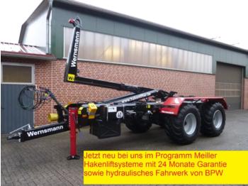 Remolque multilift/ Portacontenedores de cadenas Wernsmann WHG 18 bis 34 tonnen mit Meillerhakenlift: foto 1