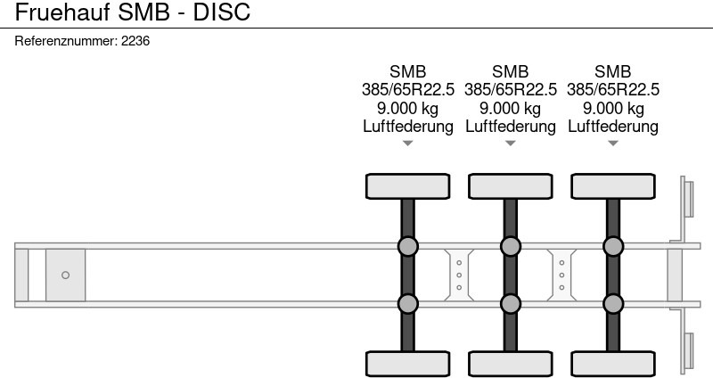 Semirremolque plataforma/ Caja abierta Fruehauf SMB - DISC: foto 13