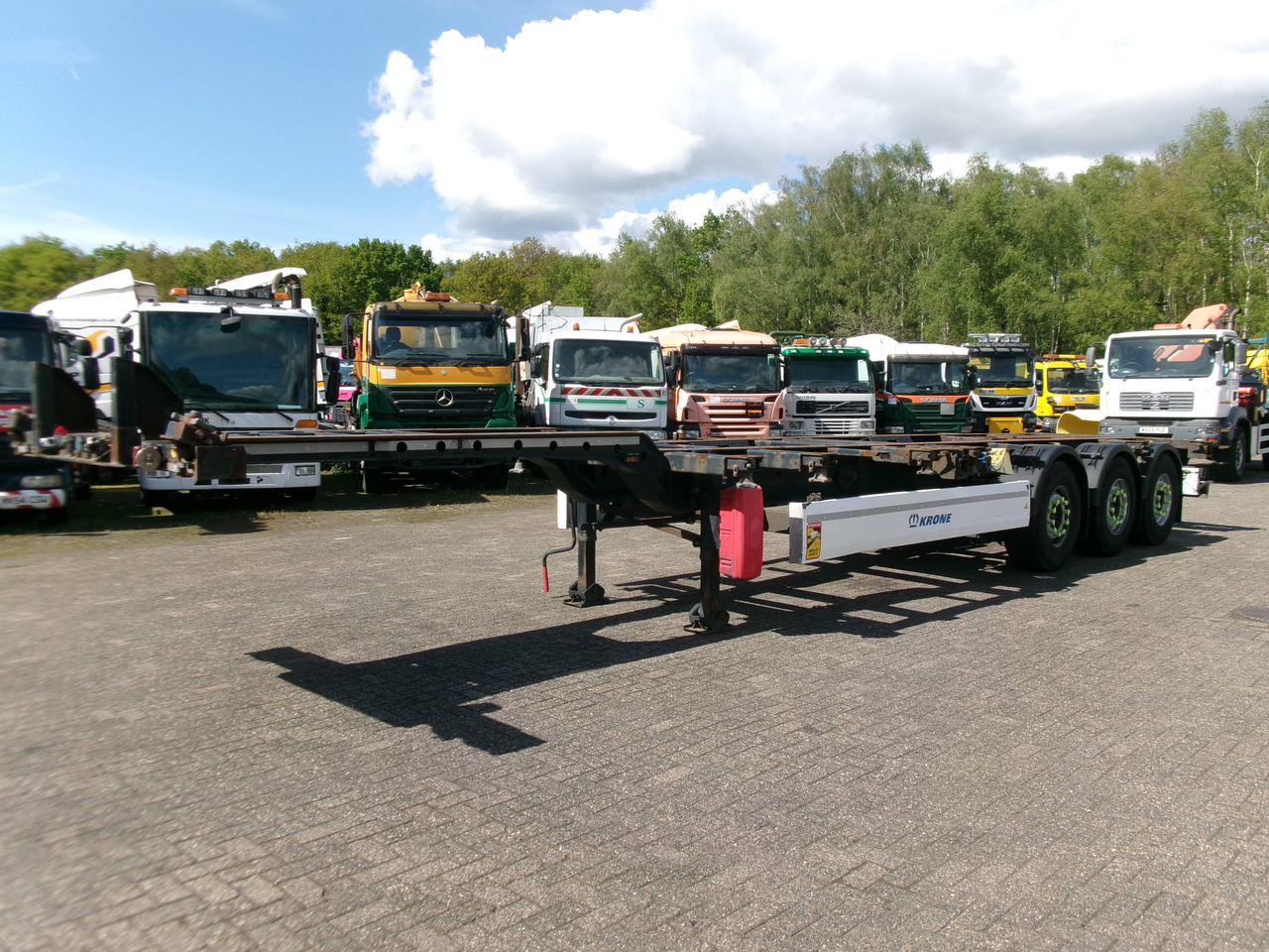 Leasing de Krone 3-axle container trailer 20-30-40-45 ft DA08LNA Krone 3-axle container trailer 20-30-40-45 ft DA08LNA: foto 1