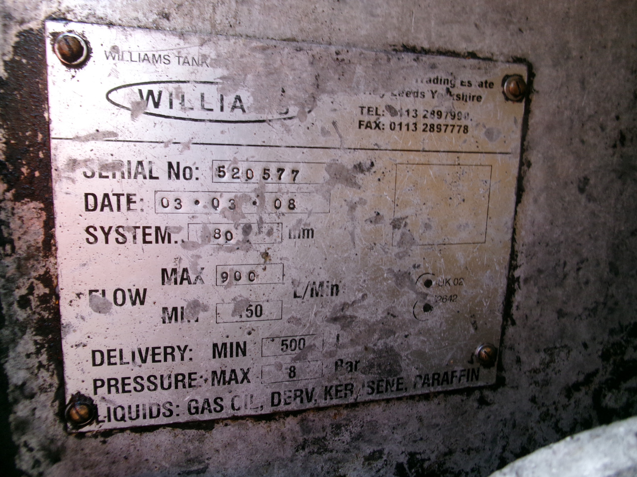 Semirremolque cisterna para transporte de combustible L.A.G. Fuel tank alu 45.2 m3 / 6 comp + pump: foto 26