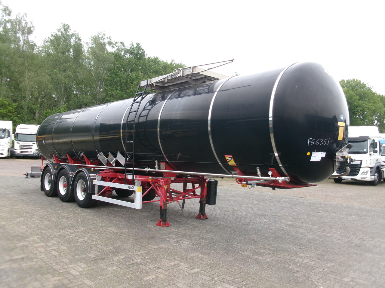 Semirremolque cisterna para transporte de betún Magyar Bitumen tank inox 33 m3 / 1 comp + ADR: foto 2