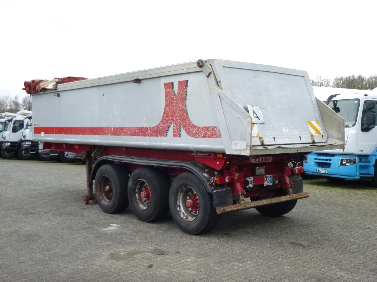 Semirremolque volquete Meierling Tipper trailer alu 21 m3 + tarpaulin: foto 4