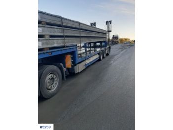  HRD 3 axle machine trailer w / pull-out - Semirremolque góndola rebajadas