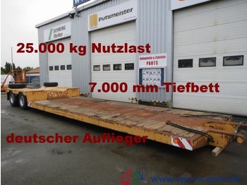Scheuerle Tiefbett-brücke 7 m Höhe 52 cm  * 25t. Nutzlast - Semirremolque góndola rebajadas