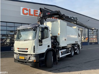 Ginaf C 3130 Hiab 21 ton/meter laadkraan + Container Washing - Camión de basura