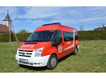 Ford Transit Tranzit 2.4 140KM 4x4 Napęd 9 osób Straż Strażacki Pożarniczy - Camión de bomberos