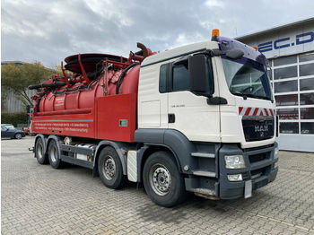 Limpieza de alcantarillado MAN TGS 35.480 8x4 Kanalreiniger Wiedemann 17000 L