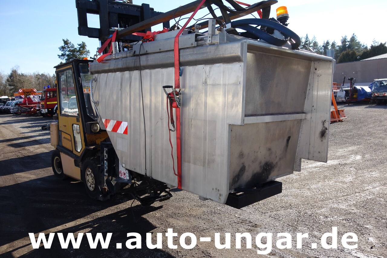 Camión de basura para transporte de basura Multicar Müllaufbau PB400 Aluaufbau mit Hilfsrahmen 4m³ Kipper Presse Lifter: foto 3