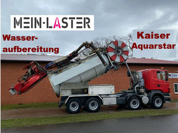 Limpieza de alcantarillado Scania R 420 8x4 Kaiser Aquastar V2A Recyling ADR: foto 1