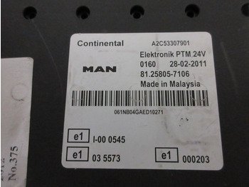 MAN TGX 81.25805-7106 PTM MODULE EURO 5 - Sistema eléctrico: foto 2