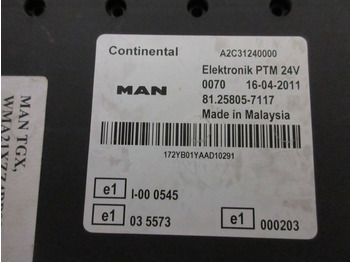 MAN TGX 81.25805-7117 PTM MODULE EURO 5 - Sistema eléctrico: foto 2