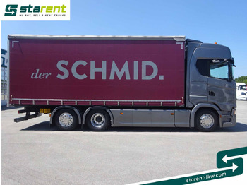Camión lona Scania S500 Planen Aufbau Schwarzmüller 6x2, Standklima: foto 4