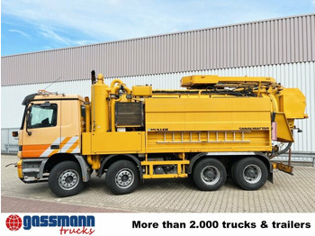 Barredora vial Mercedes-Benz Actros 3243 K 8x4/4, Müller Saug- und: foto 3