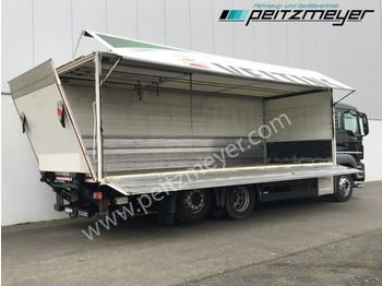 Camión transporte de bebidas MAN TGS 26.360 FL Ewers Getränke + LBW 2 x AHK, Lenkachse, Kupplung neu: foto 3