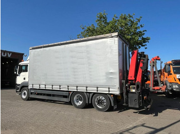 Camión caja abierta, Camión grúa MAN TG-S 26.400 6x2-2 BL Pritsche Heckkran 5xhydr.Au: foto 3