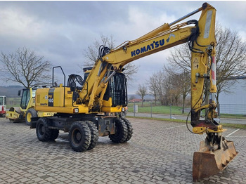 Excavadora de ruedas Komatsu PW 160-7, Bj 07, 7050 BH, hydr. VA, MS10, GLV: foto 2
